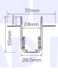 رابط فلزی مگنتی(توکار)